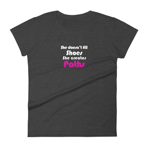 She Creates Paths - Women's short sleeve t-shirt